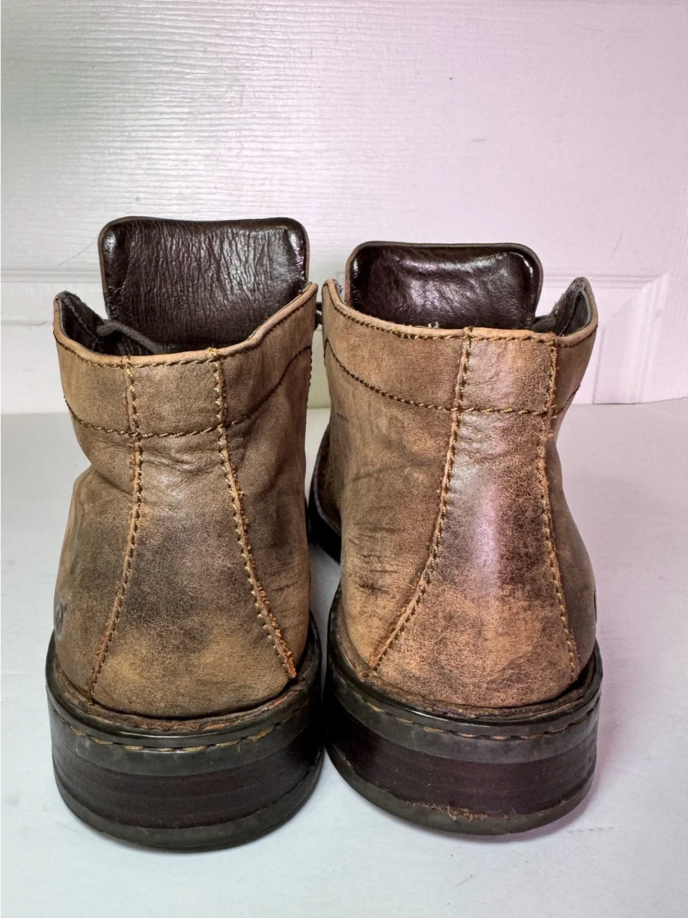 Born Handcrafted Brown Leather Lace-Up Chukka Boots Men’s Size 8 M